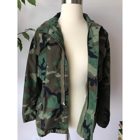M-65 Vintage Camo Military Army Field Coat Utility - Picture 3 of 7